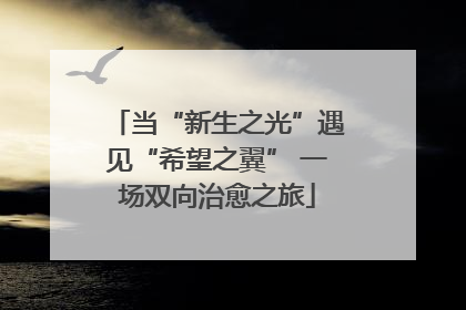 当“新生之光”遇见“希望之翼” 一场双向治愈之旅