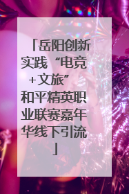 岳阳创新实践“电竞+文旅” 和平精英职业联赛嘉年华线下引流