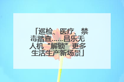 巡检、医疗、禁毒踏查……昌乐无人机“解锁”更多生活生产新场景