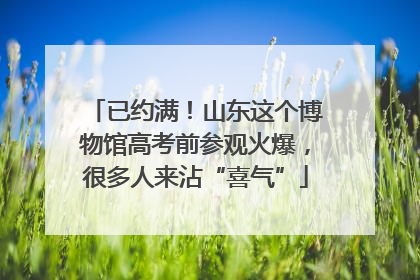已约满！山东这个博物馆高考前参观火爆，很多人来沾“喜气”