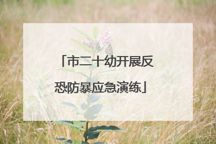 市二十幼开展反恐防暴应急演练