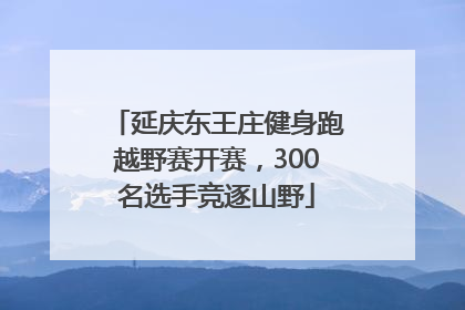 延庆东王庄健身跑越野赛开赛，300名选手竞逐山野