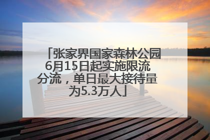 张家界国家森林公园6月15日起实施限流分流，单日最大接待量为5.3万人