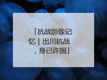 抗战影像记忆｜出川抗战，身已许国