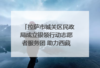 拉萨市城关区民政局成立银领行动志愿者服务团 助力西藏银发经济发展