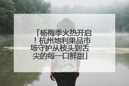 杨梅季火热开启！杭州地利果品市场守护从枝头到舌尖的每一口鲜甜