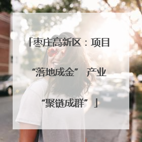 枣庄高新区：项目“落地成金” 产业“聚链成群”