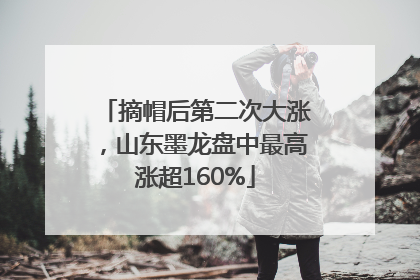 摘帽后第二次大涨，山东墨龙盘中最高涨超160%