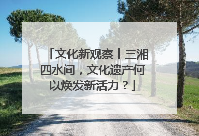 文化新观察丨三湘四水间，文化遗产何以焕发新活力？