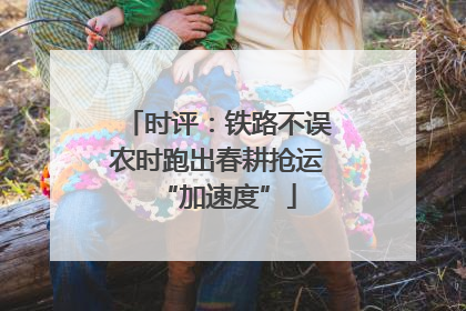 时评：铁路不误农时跑出春耕抢运“加速度”
