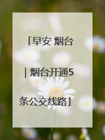 早安 烟台｜烟台开通5条公交线路