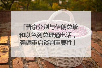 普京分别与伊朗总统和以色列总理通电话，强调重启谈判重要性