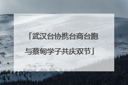武汉台协携台商台胞与蔡甸学子共庆双节