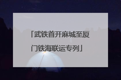 武铁首开麻城至厦门铁海联运专列