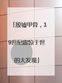 殷墟甲骨，19世纪震惊于世的大发现