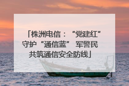 株洲电信：“党建红”守护“通信蓝” 军警民共筑通信安全防线