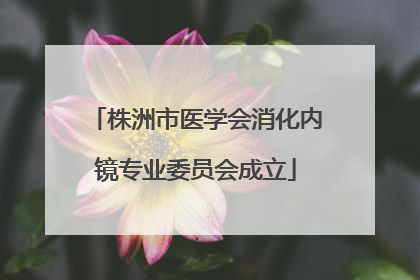 株洲市医学会消化内镜专业委员会成立