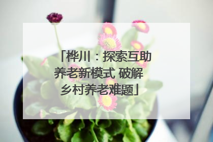 桦川：探索互助养老新模式 破解乡村养老难题
