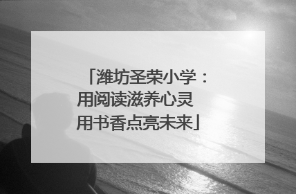 潍坊圣荣小学：用阅读滋养心灵 用书香点亮未来