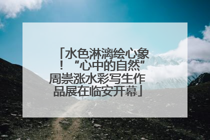 水色淋漓绘心象！“心中的自然”周崇涨水彩写生作品展在临安开幕