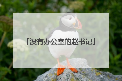 没有办公室的赵书记
