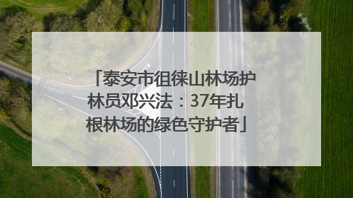 泰安市徂徕山林场护林员邓兴法：37年扎根林场的绿色守护者