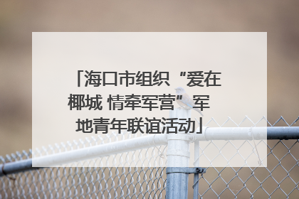 海口市组织“爱在椰城 情牵军营”军地青年联谊活动