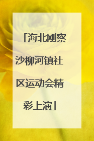 海北刚察沙柳河镇社区运动会精彩上演