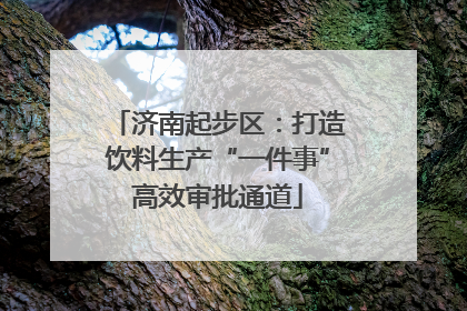 济南起步区：打造饮料生产“一件事”高效审批通道