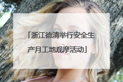 浙江德清举行安全生产月工地观摩活动