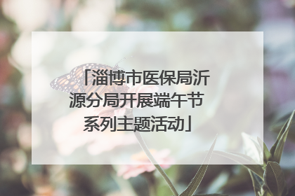 淄博市医保局沂源分局开展端午节系列主题活动