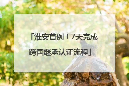 淮安首例！7天完成跨国继承认证流程