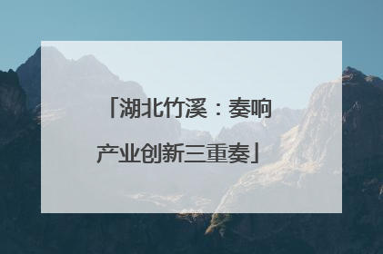 湖北竹溪：奏响产业创新三重奏