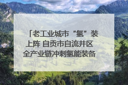 老工业城市“氢”装上阵 自贡市自流井区全产业链冲刺氢能装备制造新高地｜美好生活有“盐”味