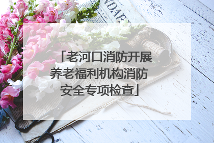 老河口消防开展养老福利机构消防安全专项检查