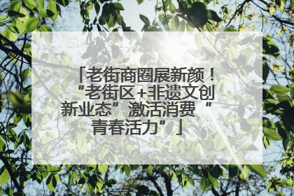 老街商圈展新颜！“老街区+非遗文创新业态”激活消费“青春活力”