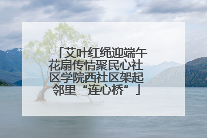 艾叶红绳迎端午花扇传情聚民心社区学院西社区架起邻里“连心桥”