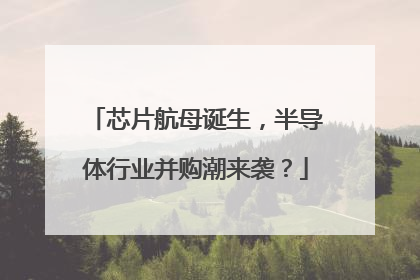 芯片航母诞生，半导体行业并购潮来袭？