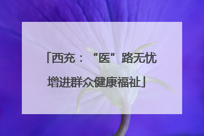 西充：“医”路无忧 增进群众健康福祉