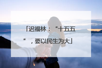 迟福林：“十五五”，要以民生为大
