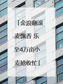 金浪翻滚麦飘香 乐至4万亩小麦抢收忙