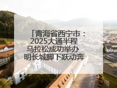 青海省西宁市：2025大通半程马拉松成功举办 明长城脚下跃动奔跑音符