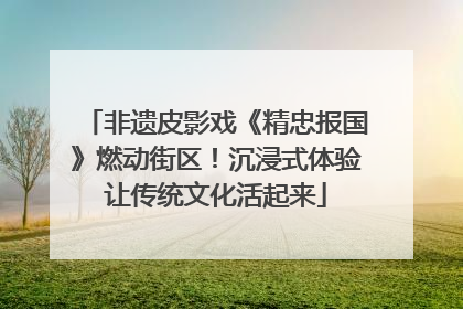 非遗皮影戏《精忠报国》燃动街区！沉浸式体验让传统文化活起来
