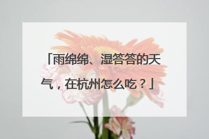 雨绵绵、湿答答的天气，在杭州怎么吃？