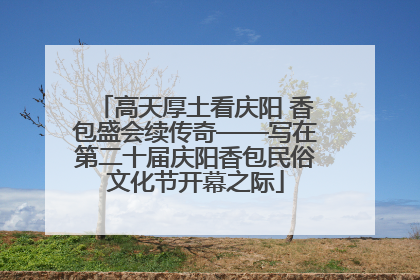 高天厚土看庆阳 香包盛会续传奇——写在第二十届庆阳香包民俗文化节开幕之际