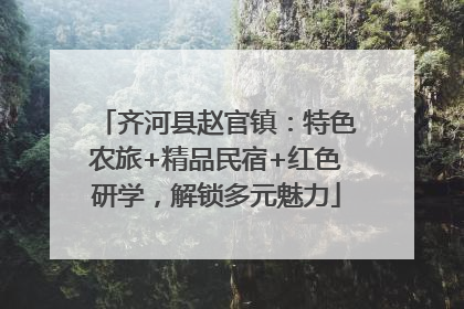 齐河县赵官镇：特色农旅+精品民宿+红色研学，解锁多元魅力