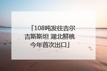 108吨发往吉尔吉斯斯坦 湖北鲜桃今年首次出口