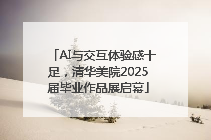 AI与交互体验感十足，清华美院2025届毕业作品展启幕